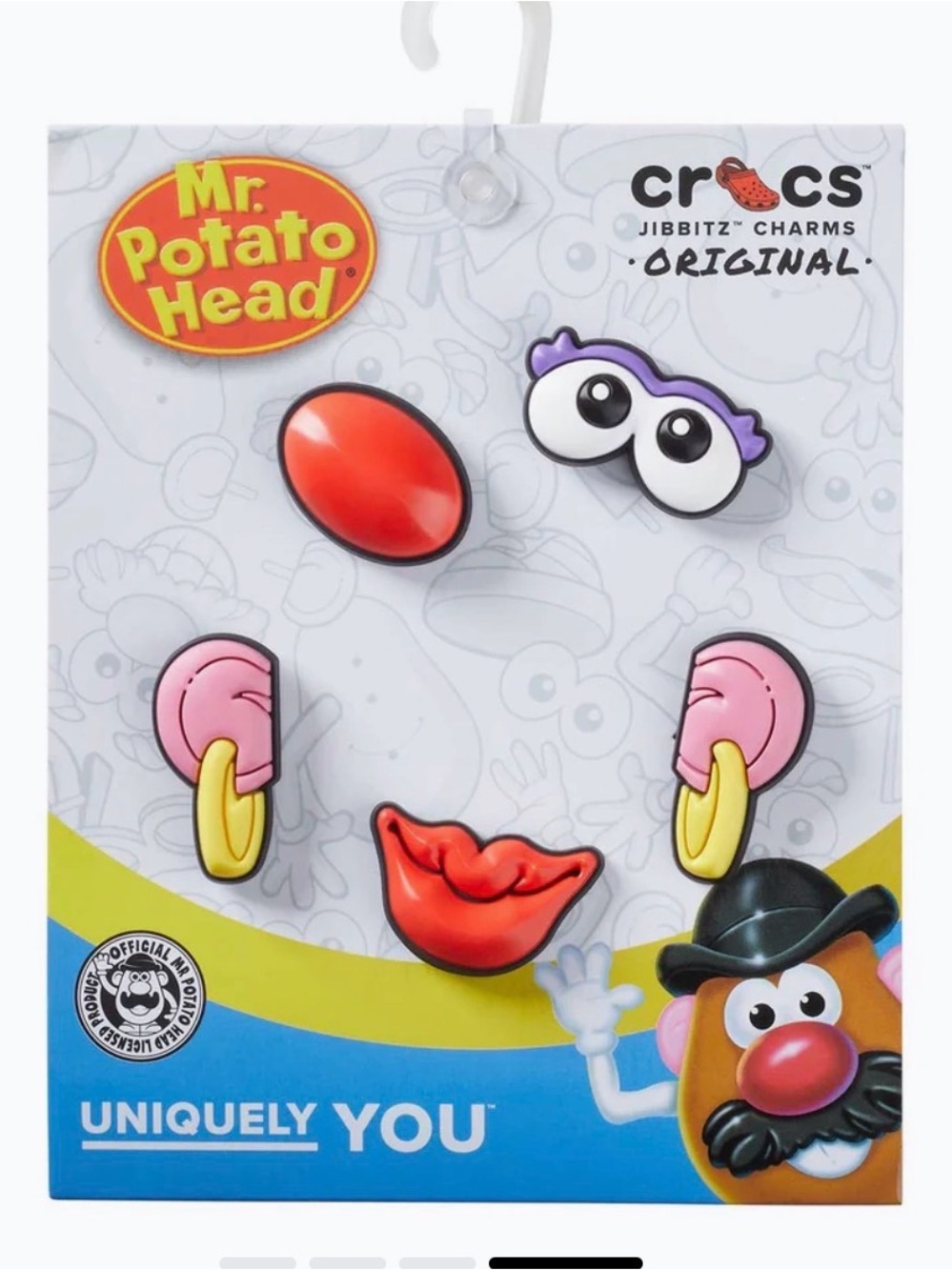 Crocs Jibbitz Mrs.Potato Head Charm Set - Red, Pink, Yellow, Purple, Black
